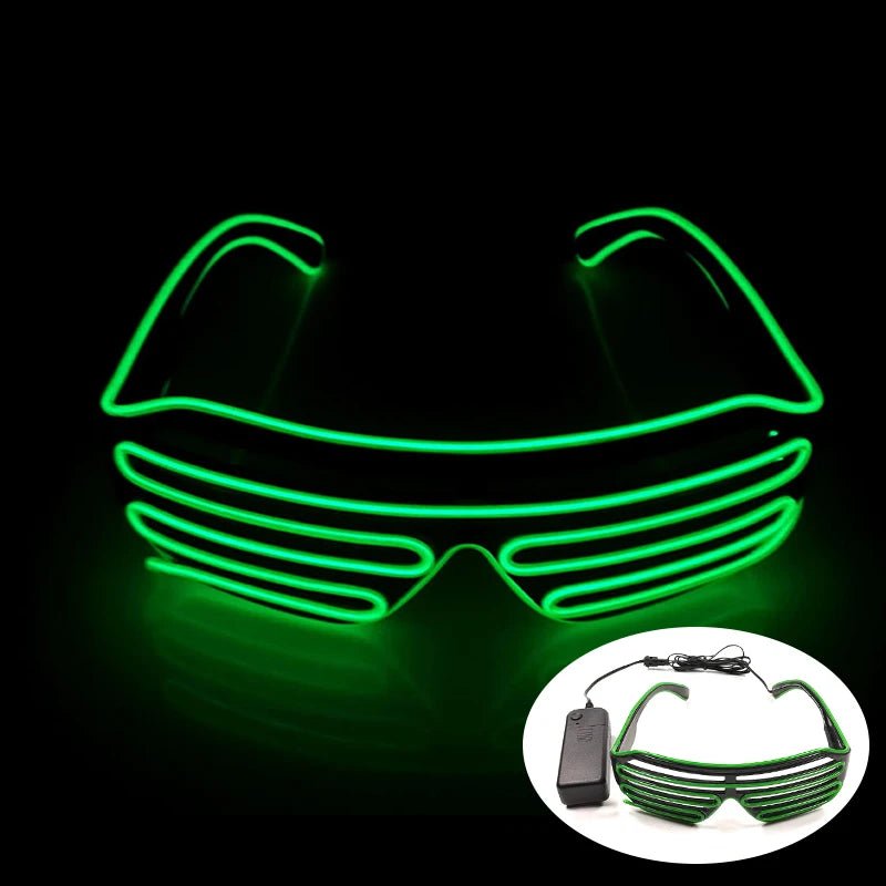 Fluorescent Colorful Glowing Glasses – LED Light Up Party Eyewear - Onlytenbucks.com