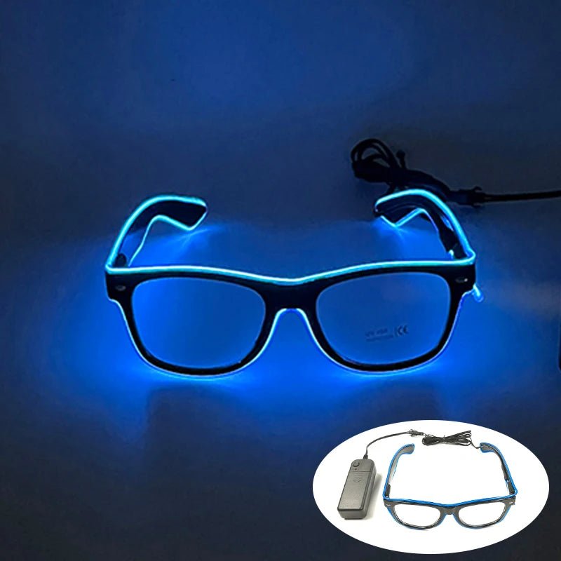 Fluorescent Colorful Glowing Glasses – LED Light Up Party Eyewear - Onlytenbucks.com