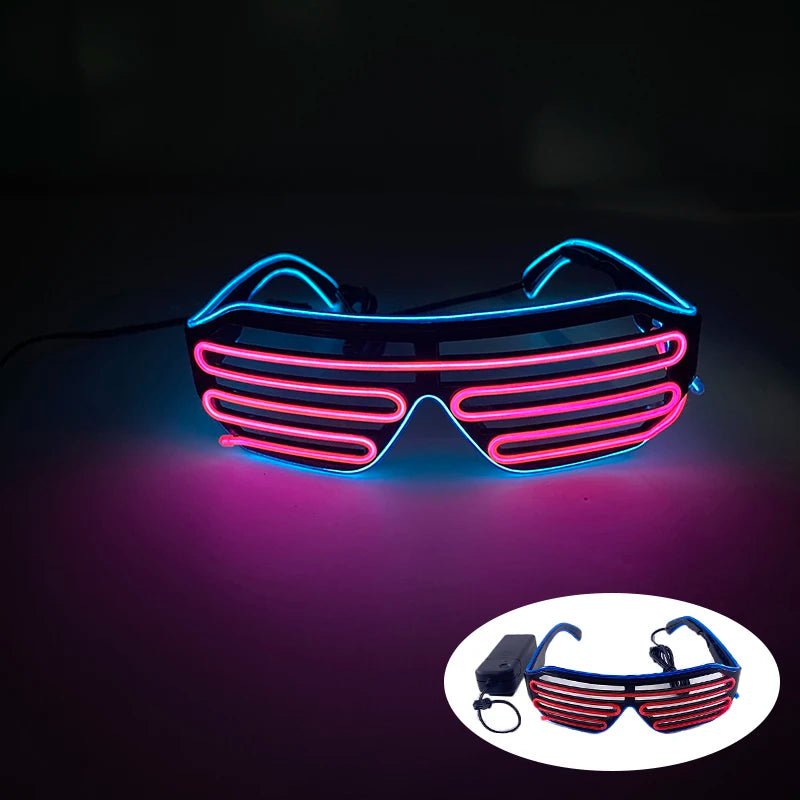 Fluorescent Colorful Glowing Glasses – LED Light Up Party Eyewear - Onlytenbucks.com