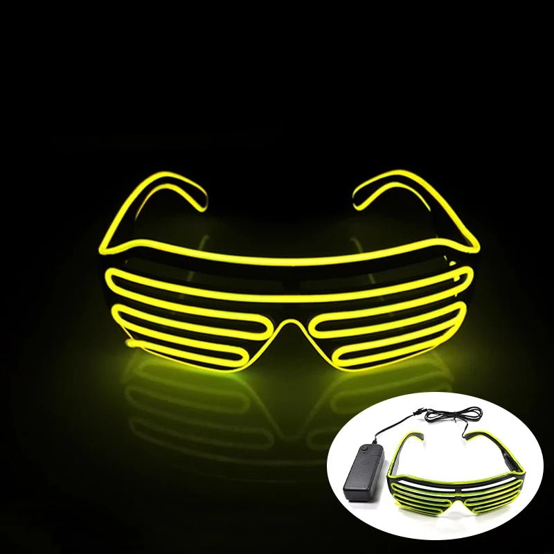 Fluorescent Colorful Glowing Glasses – LED Light Up Party Eyewear - Onlytenbucks.com