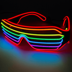 Fluorescent Colorful Glowing Glasses – LED Light Up Party Eyewear - Onlytenbucks.com