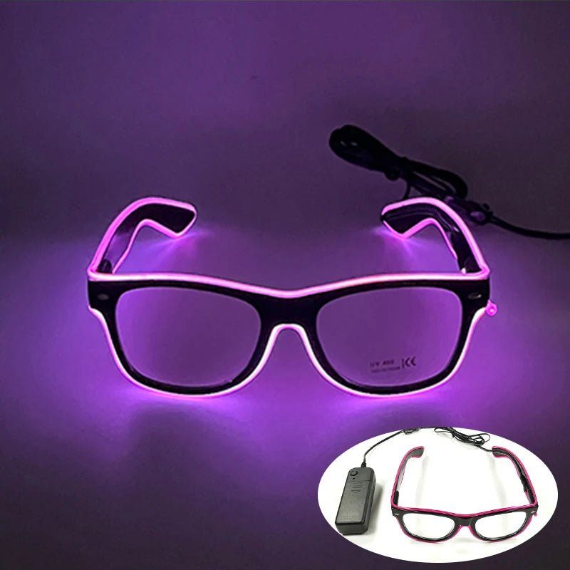 Fluorescent Colorful Glowing Glasses – LED Light Up Party Eyewear - Onlytenbucks.com