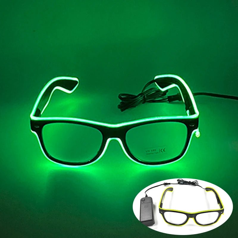 Fluorescent Colorful Glowing Glasses – LED Light Up Party Eyewear - Onlytenbucks.com