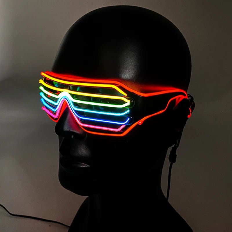 Fluorescent Colorful Glowing Glasses – LED Light Up Party Eyewear - Onlytenbucks.com