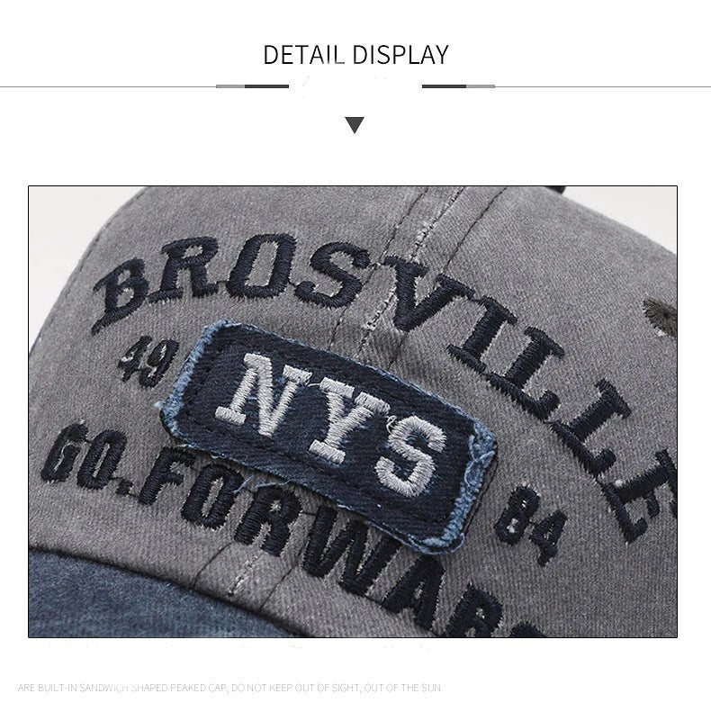 Four Seasons Washed Embroidered Baseball Cap - Onlytenbucks.com