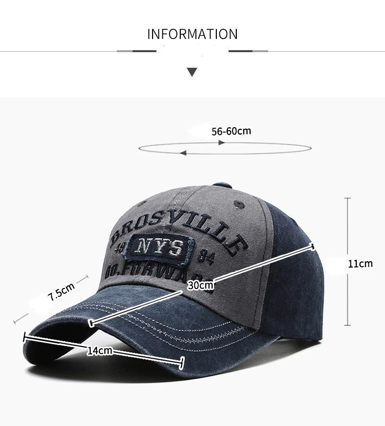 Four Seasons Washed Embroidered Baseball Cap - Onlytenbucks.com