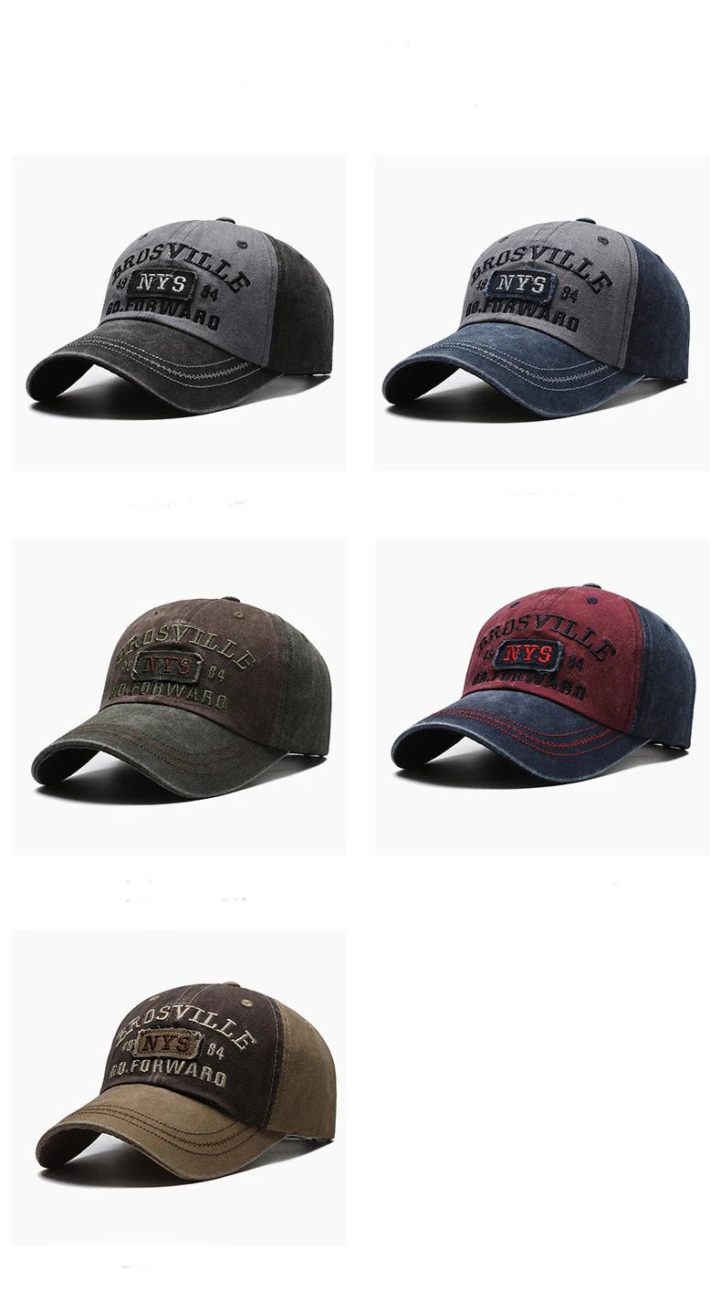 Four Seasons Washed Embroidered Baseball Cap - Onlytenbucks.com