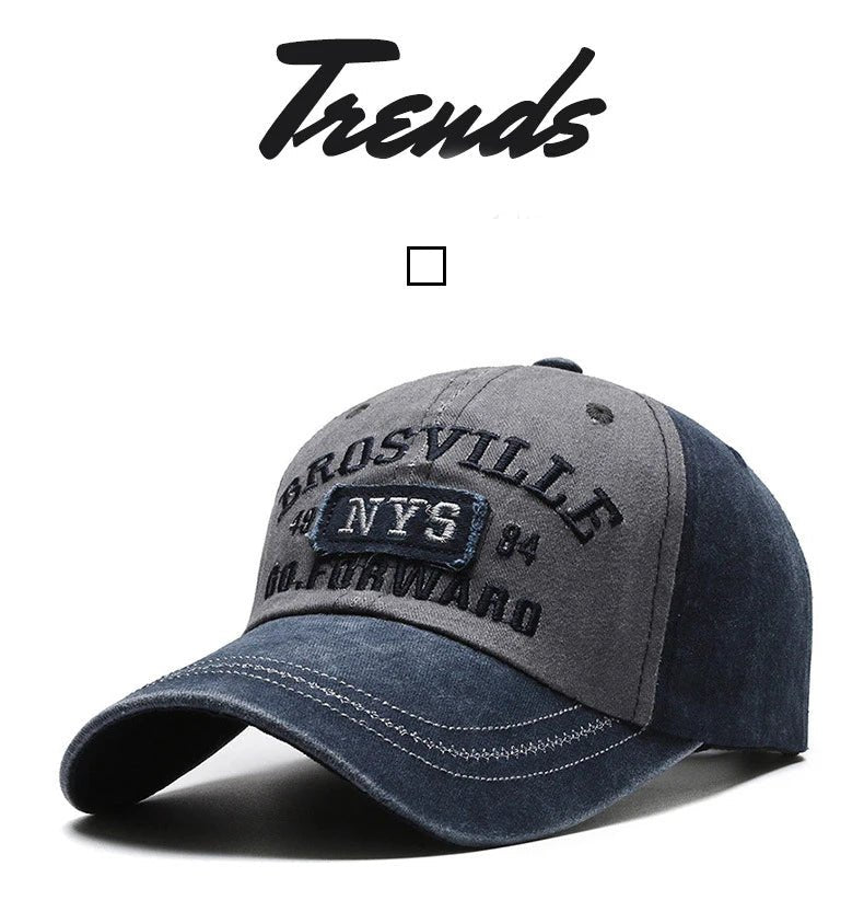 Four Seasons Washed Embroidered Baseball Cap - Onlytenbucks.com