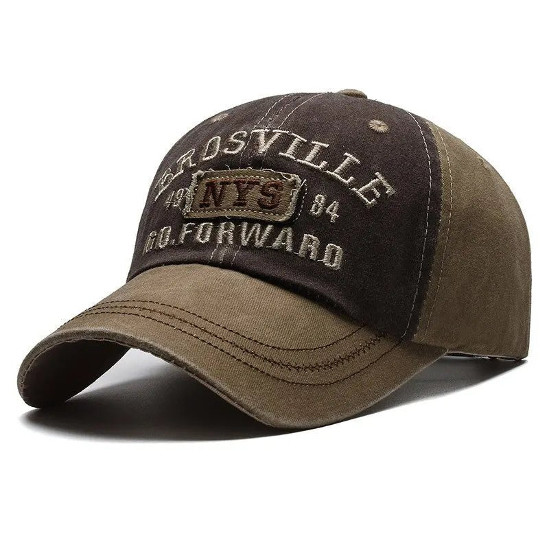 Four Seasons Washed Embroidered Baseball Cap - Onlytenbucks.com