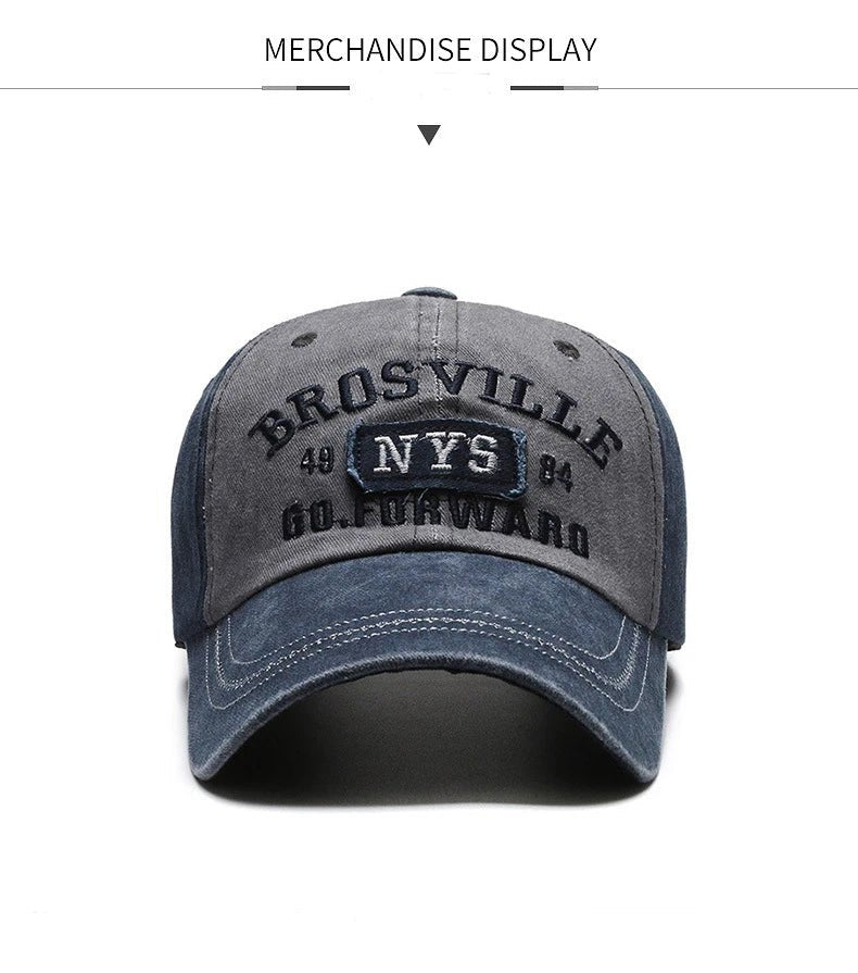 Four Seasons Washed Embroidered Baseball Cap - Onlytenbucks.com