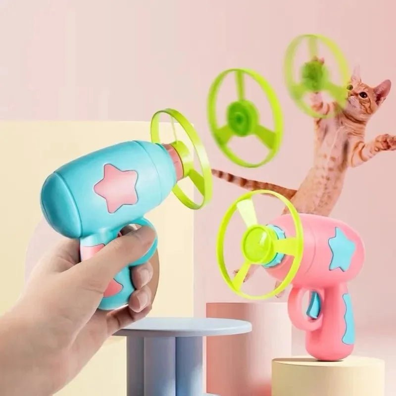 Funny Cat Toy Interactive Flying Disc Launcher - Onlytenbucks.com