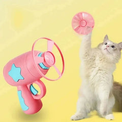 Funny Cat Toy Interactive Flying Disc Launcher - Onlytenbucks.com