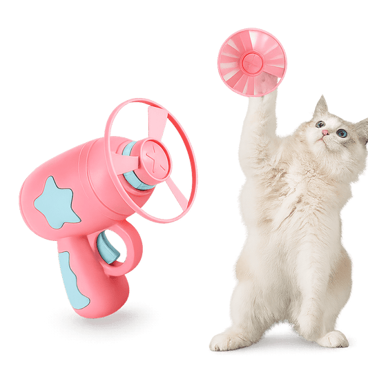 Funny Cat Toy Interactive Flying Disc Launcher - Onlytenbucks.com