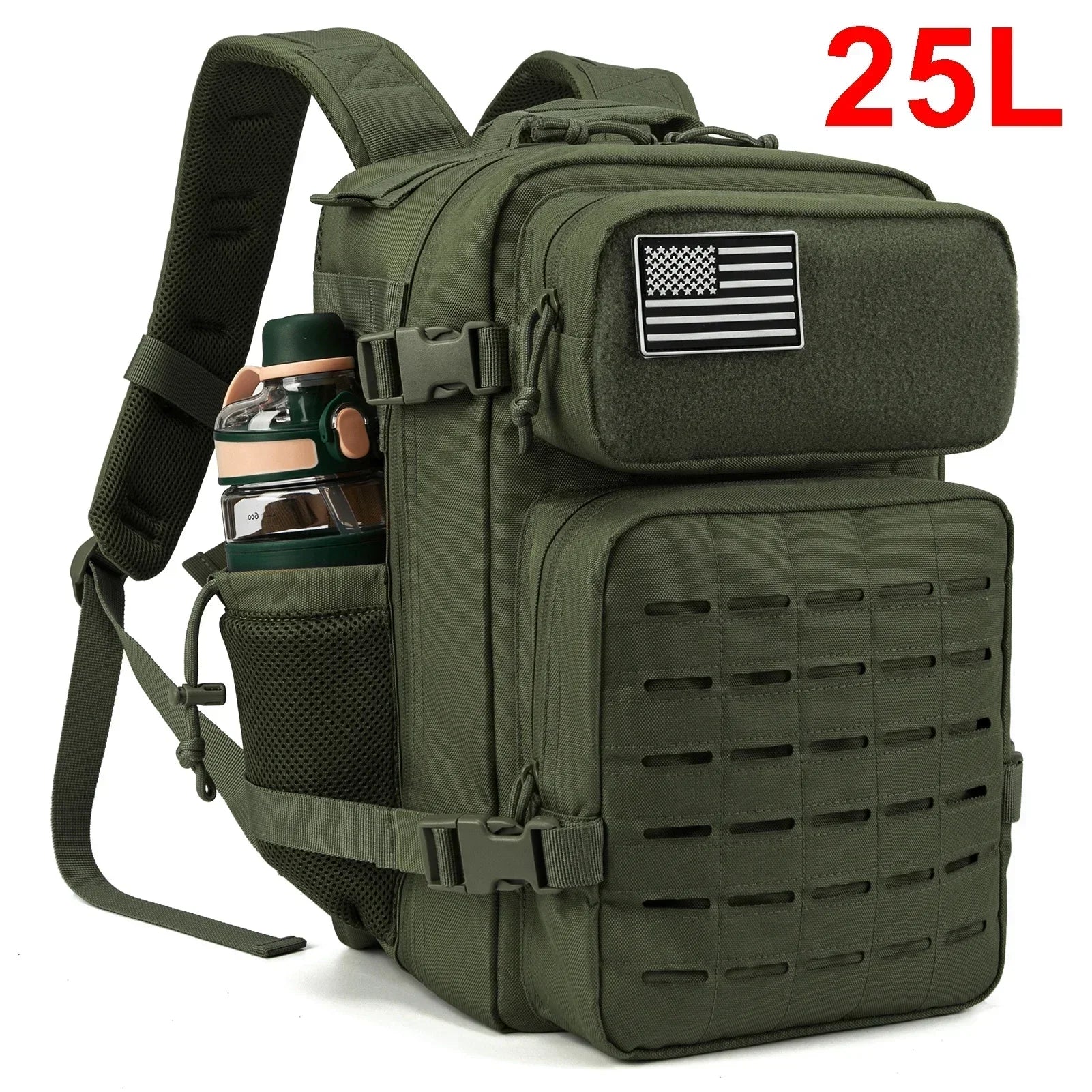 Gear Tactical Backpack – 25L & 45L Heavy - Duty Molle Rucksack with Dual Cup Holder - Onlytenbucks.com