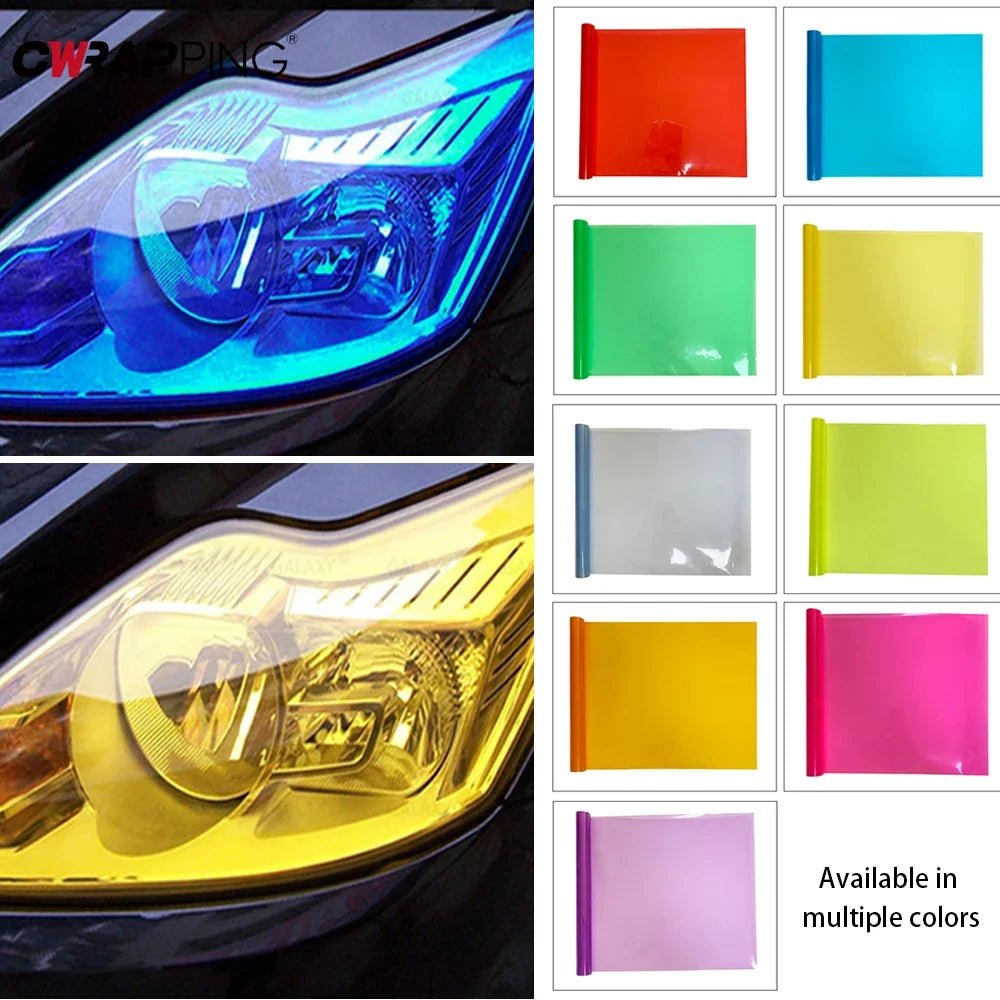 Gloss Transparent Light Black Smoke Headlight & Taillight Tint Film - Onlytenbucks.com