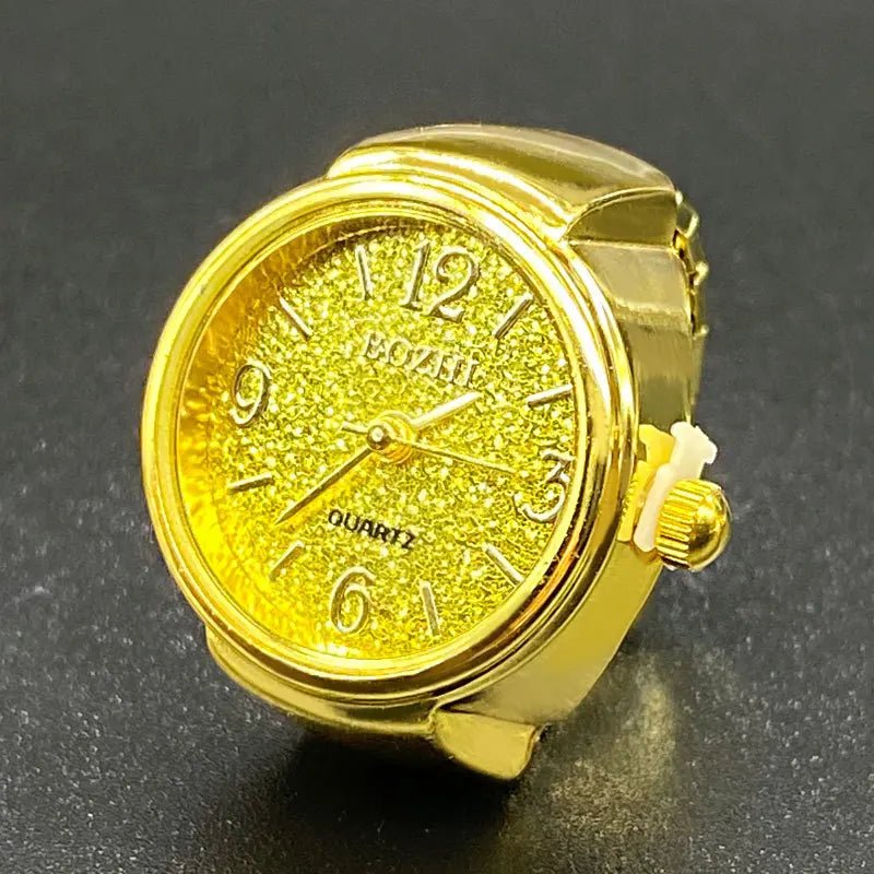 Green Digital Quartz Watch Ring – Punk Vintage Finger Clock Jewelry - Onlytenbucks.com