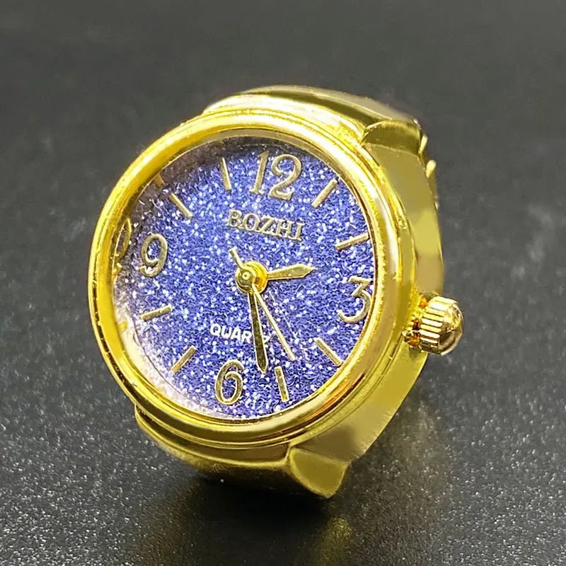 Green Digital Quartz Watch Ring – Punk Vintage Finger Clock Jewelry - Onlytenbucks.com