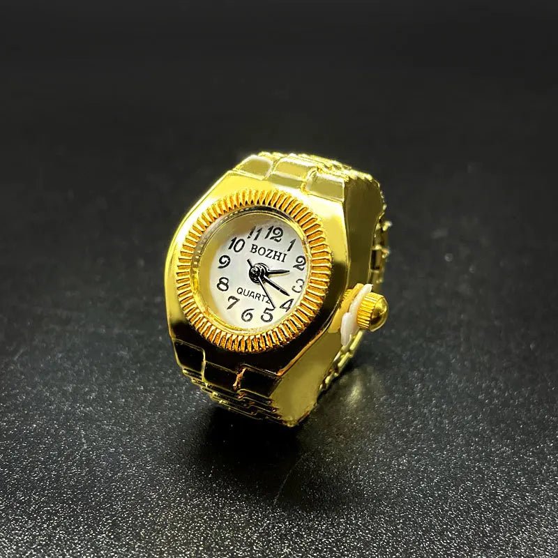 Green Digital Quartz Watch Ring – Punk Vintage Finger Clock Jewelry - Onlytenbucks.com