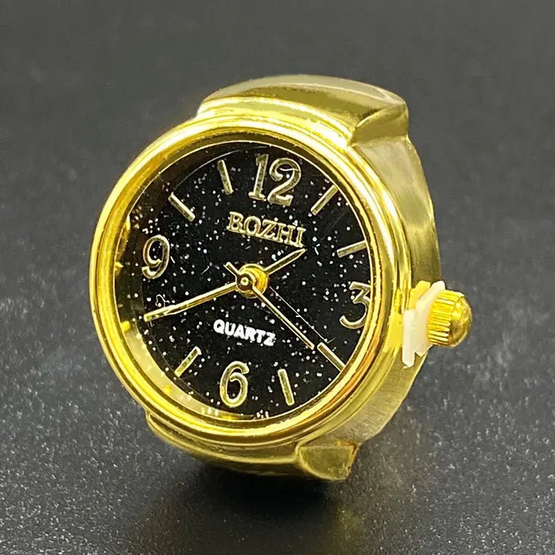 Green Digital Quartz Watch Ring – Punk Vintage Finger Clock Jewelry - Onlytenbucks.com
