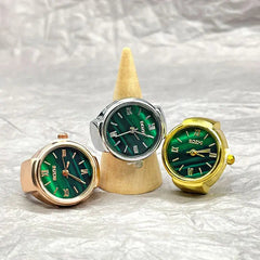 Green Digital Quartz Watch Ring – Punk Vintage Finger Clock Jewelry - Onlytenbucks.com