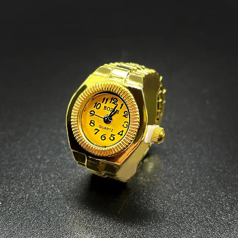 Green Digital Quartz Watch Ring – Punk Vintage Finger Clock Jewelry - Onlytenbucks.com