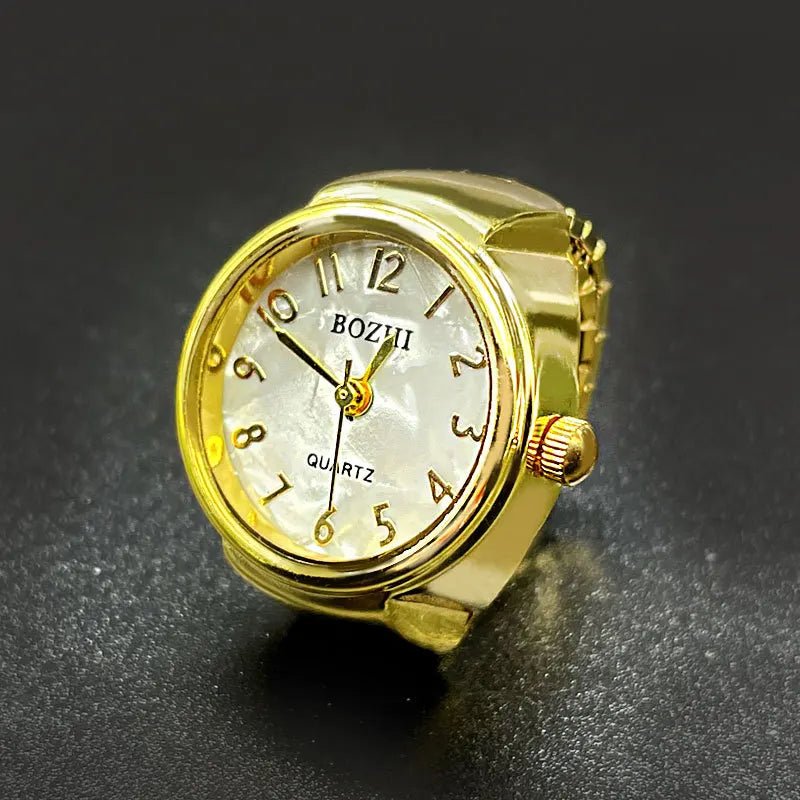 Green Digital Quartz Watch Ring – Punk Vintage Finger Clock Jewelry - Onlytenbucks.com