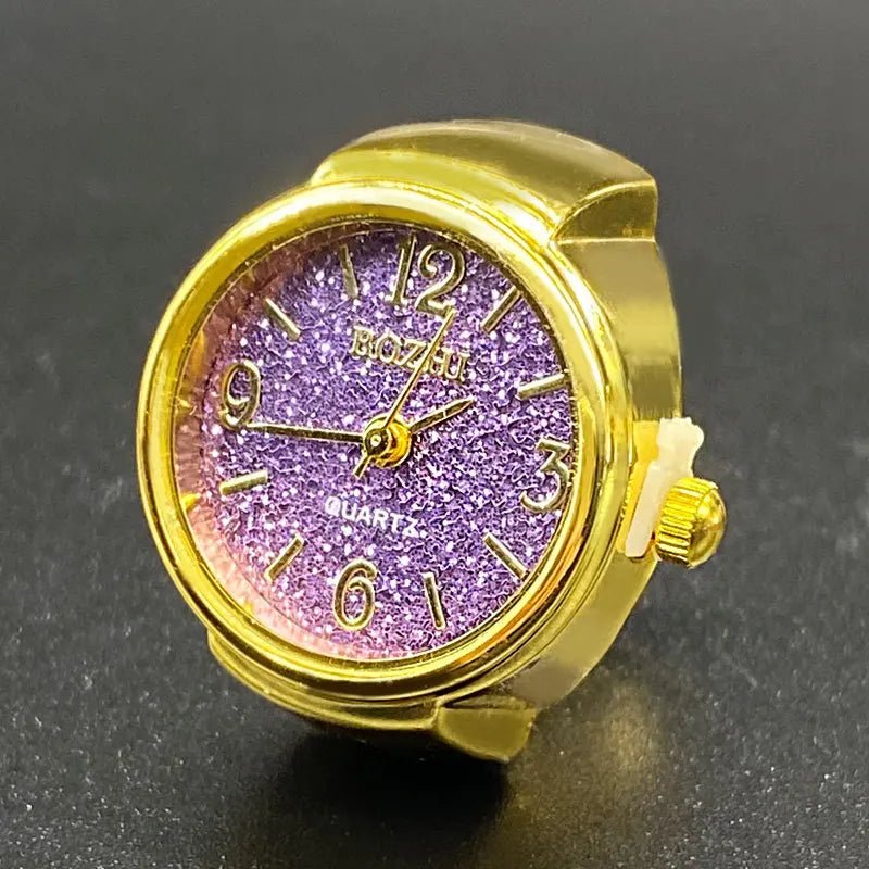 Green Digital Quartz Watch Ring – Punk Vintage Finger Clock Jewelry - Onlytenbucks.com