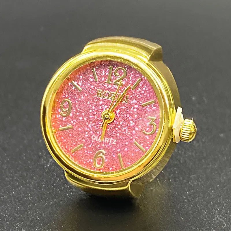 Green Digital Quartz Watch Ring – Punk Vintage Finger Clock Jewelry - Onlytenbucks.com