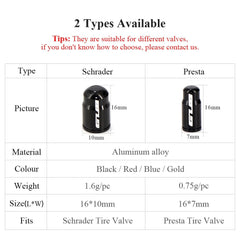 GUB Aluminum Alloy Bicycle Valve Caps - Onlytenbucks.com