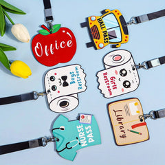 Hall Pass Lanyards and School Passes – 6 - Piece - Onlytenbucks.com