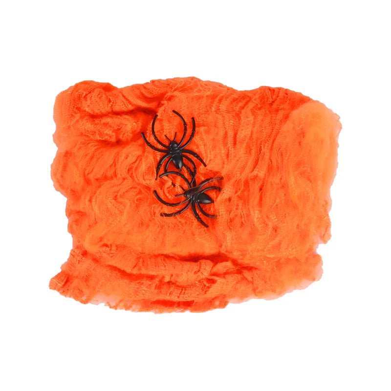 Halloween Artificial Spider Web – Stretchy Cobweb Decoration - Onlytenbucks.com