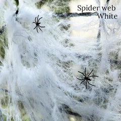Halloween Artificial Spider Web – Stretchy Cobweb Decoration - Onlytenbucks.com