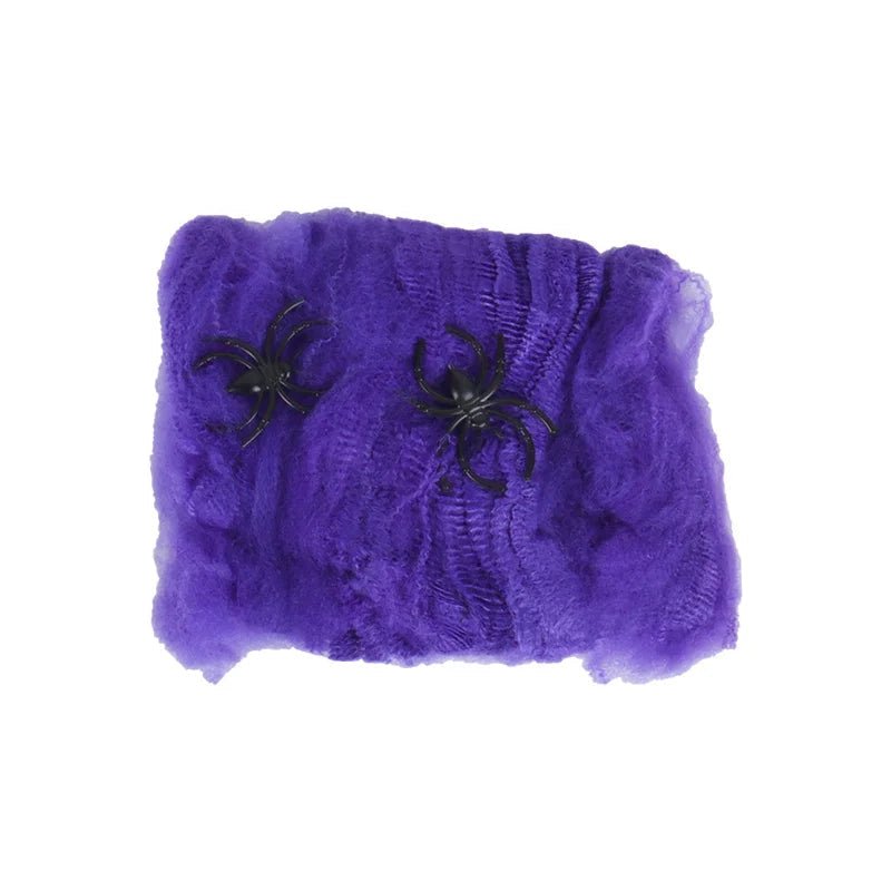 Halloween Artificial Spider Web – Stretchy Cobweb Decoration - Onlytenbucks.com