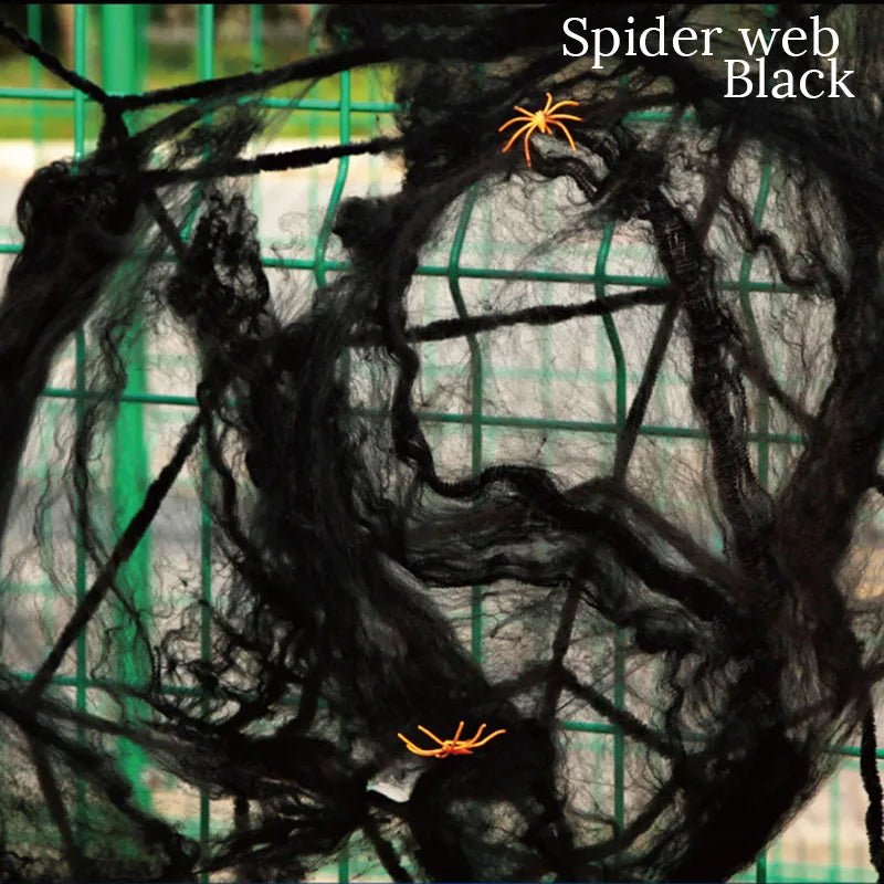 Halloween Artificial Spider Web – Stretchy Cobweb Decoration - Onlytenbucks.com