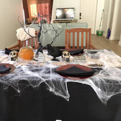 Halloween Artificial Spider Web – Stretchy Cobweb Decoration - Onlytenbucks.com