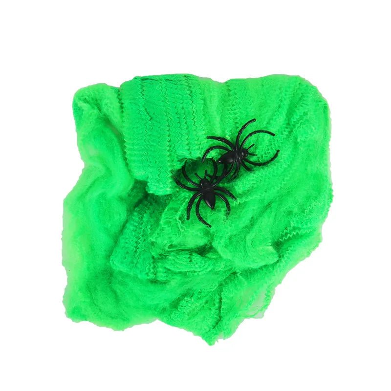 Halloween Artificial Spider Web – Stretchy Cobweb Decoration - Onlytenbucks.com