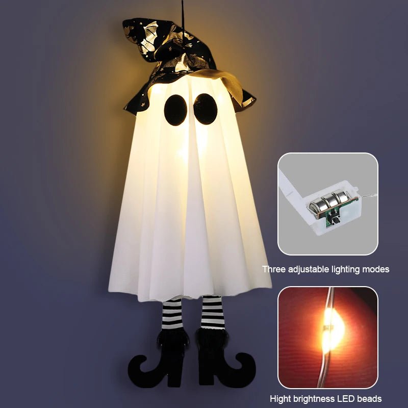 Halloween LED Light Up Witch Ghost Decorations – Indoor and Outdoor Hanging Ornaments - Onlytenbucks.com