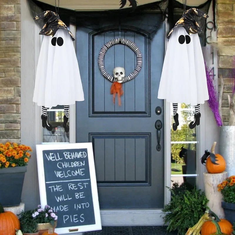 Halloween LED Light Up Witch Ghost Decorations – Indoor and Outdoor Hanging Ornaments - Onlytenbucks.com