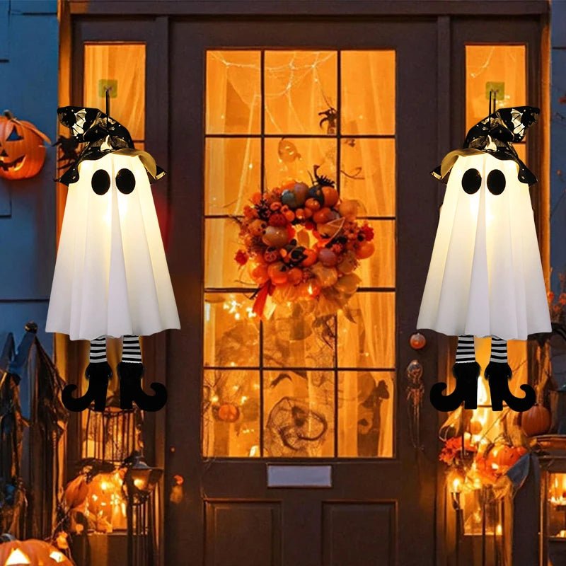 Halloween LED Light Up Witch Ghost Decorations – Indoor and Outdoor Hanging Ornaments - Onlytenbucks.com