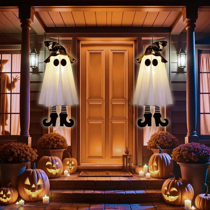 Halloween LED Light Up Witch Ghost Decorations – Indoor and Outdoor Hanging Ornaments - Onlytenbucks.com