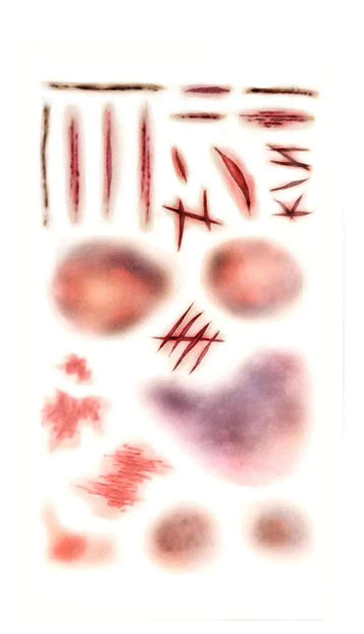 Halloween Scar Temporary Tattoo Stickers – 5 Sheets - Onlytenbucks.com