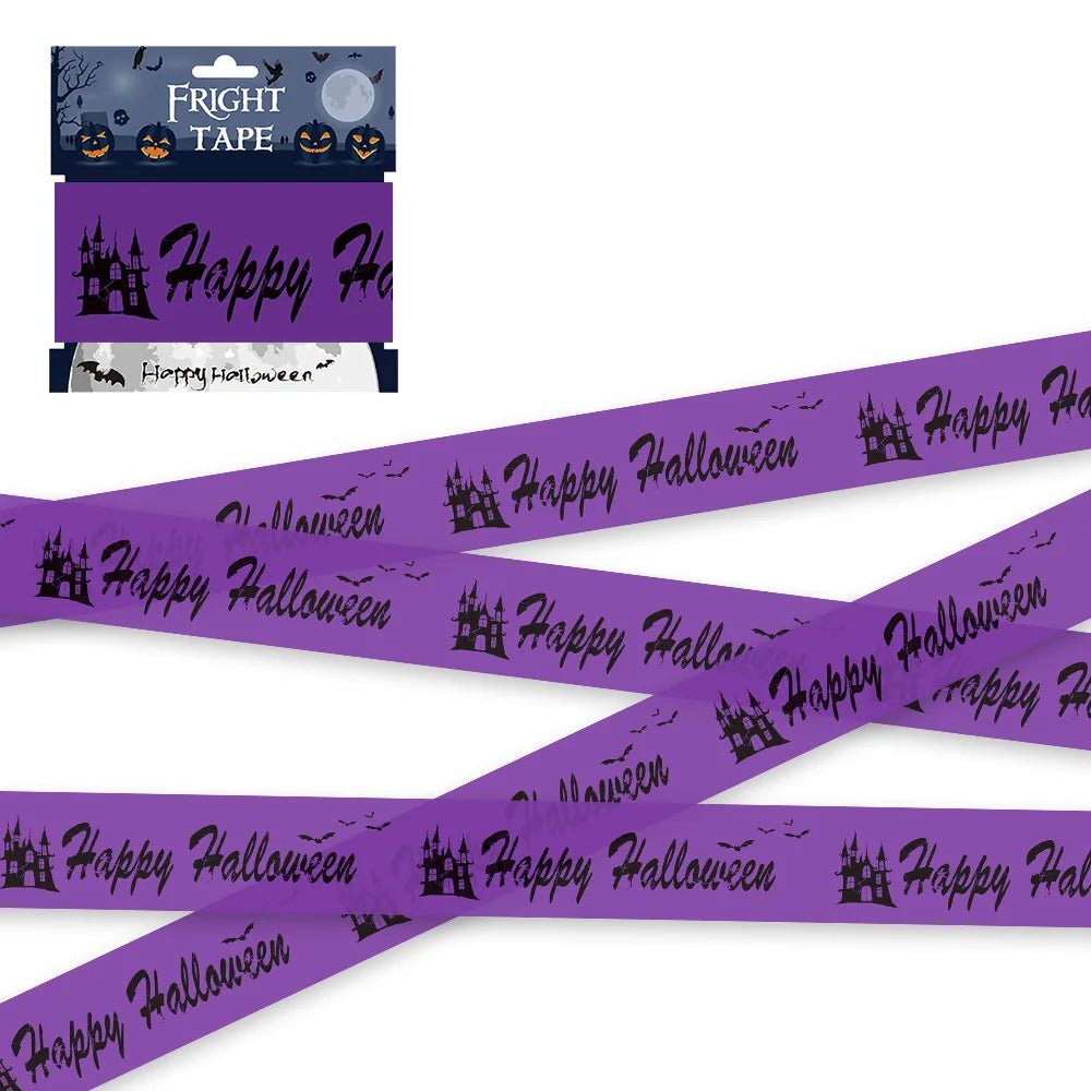 Halloween Skull Head Warning Tape – 19.69 ft x 3.15 - Onlytenbucks.com