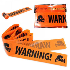 Halloween Skull Head Warning Tape – 19.69 ft x 3.15 - Onlytenbucks.com