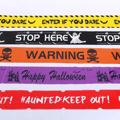 Halloween Skull Head Warning Tape – 19.69 ft x 3.15 - Onlytenbucks.com