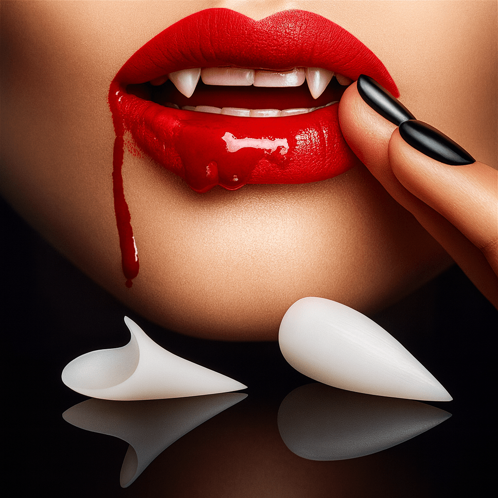 Halloween Vampire and Zombie Denture Set – Realistic Party Prop with Adhesive - Onlytenbucks.com