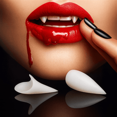 Halloween Vampire and Zombie Denture Set – Realistic Party Prop with Adhesive - Onlytenbucks.com