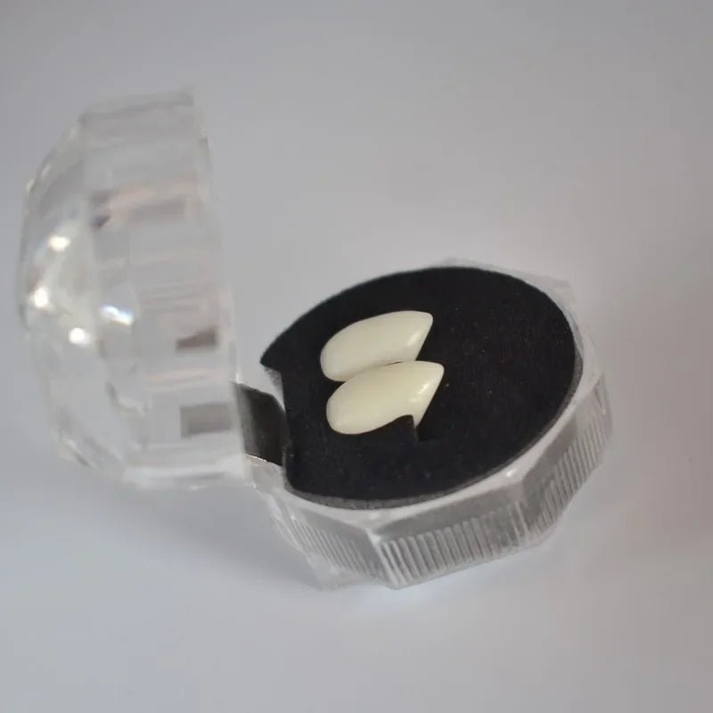 Halloween Vampire and Zombie Denture Set – Realistic Party Prop with Adhesive - Onlytenbucks.com