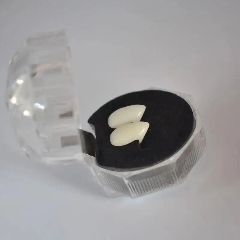 Halloween Vampire and Zombie Denture Set – Realistic Party Prop with Adhesive - Onlytenbucks.com