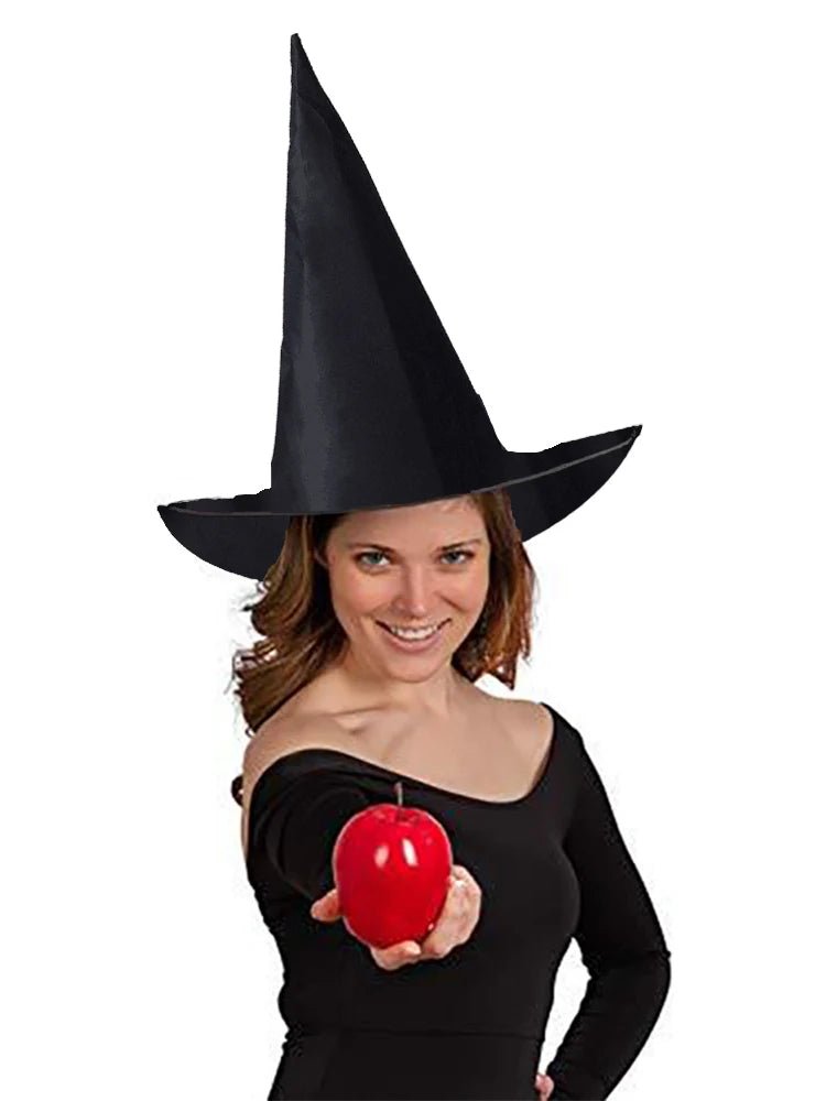 Halloween Wizard Hat – Black Oxford Cloth Magician Witch Hat - Onlytenbucks.com