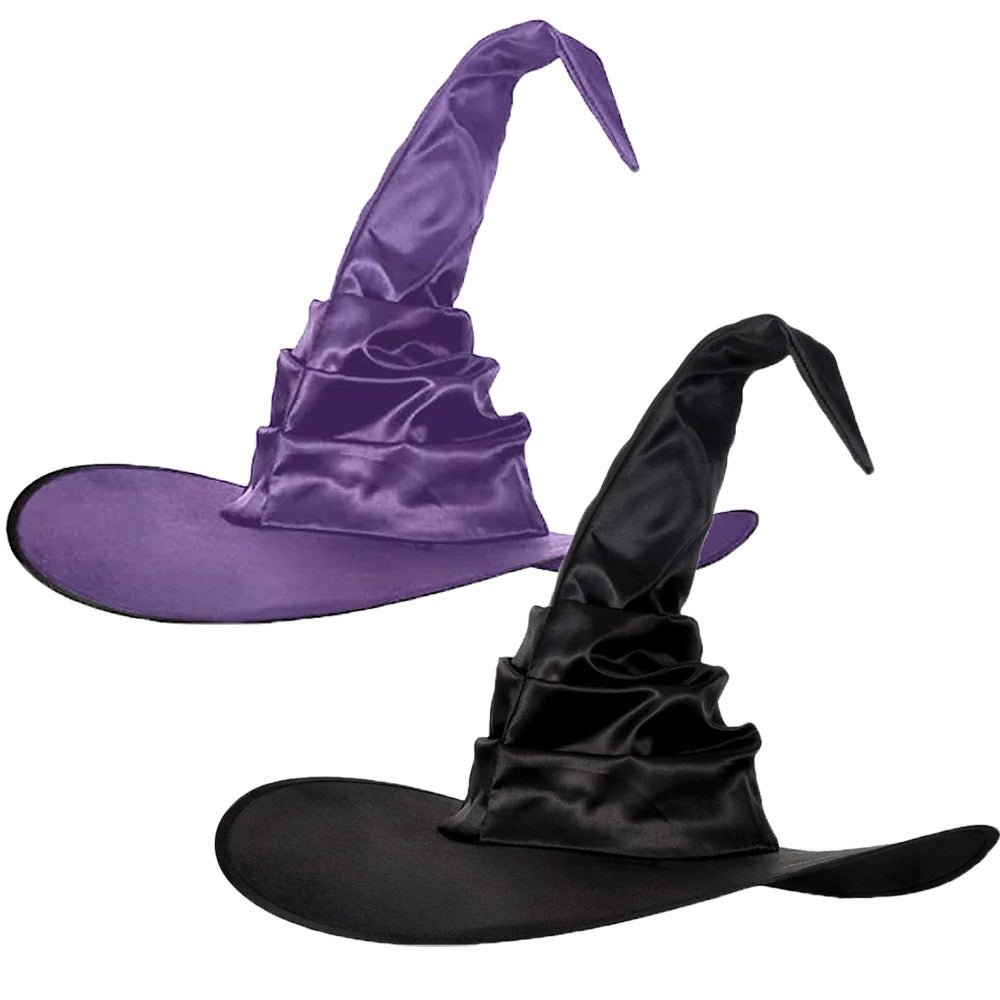 Halloween Wizard Hat – Black Oxford Cloth Magician Witch Hat - Onlytenbucks.com